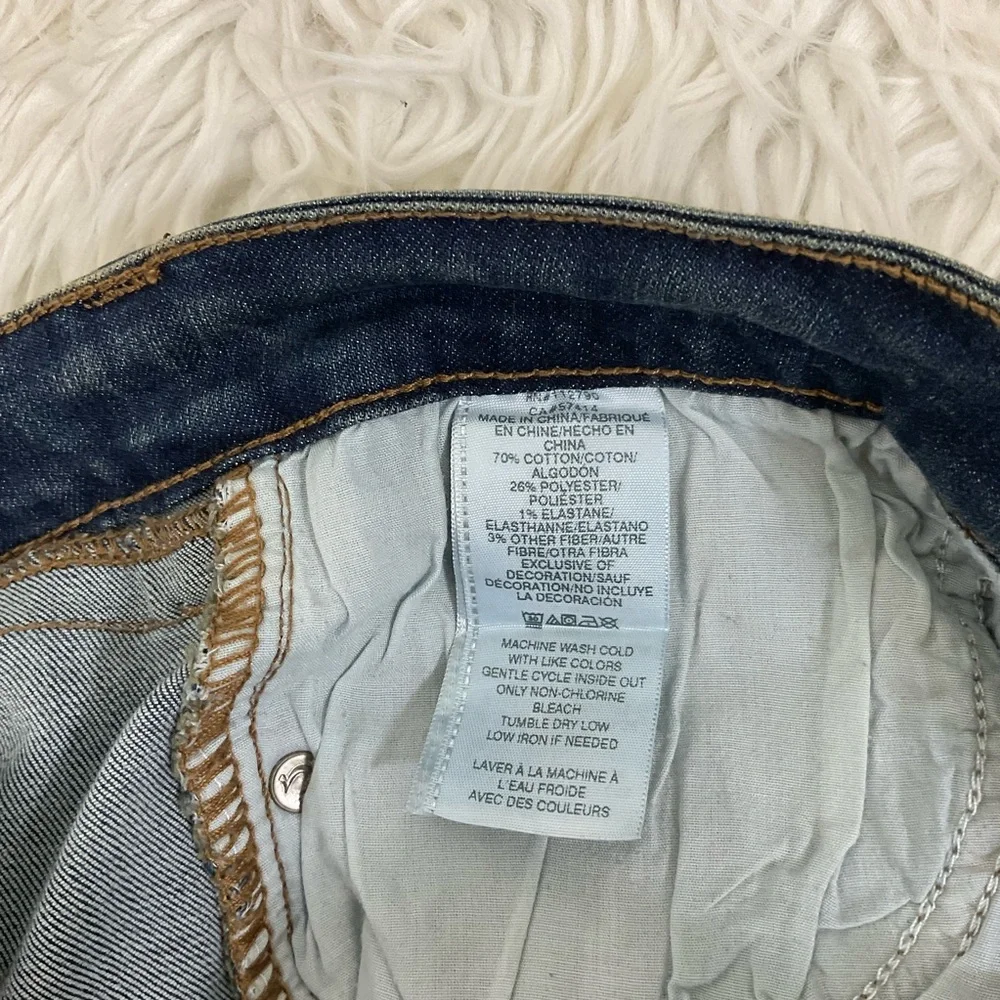 True Religion Medium Vintage Becca Low Rise Cargo Bootcut Denim Jeans Size 29 - Picture 9 of 13